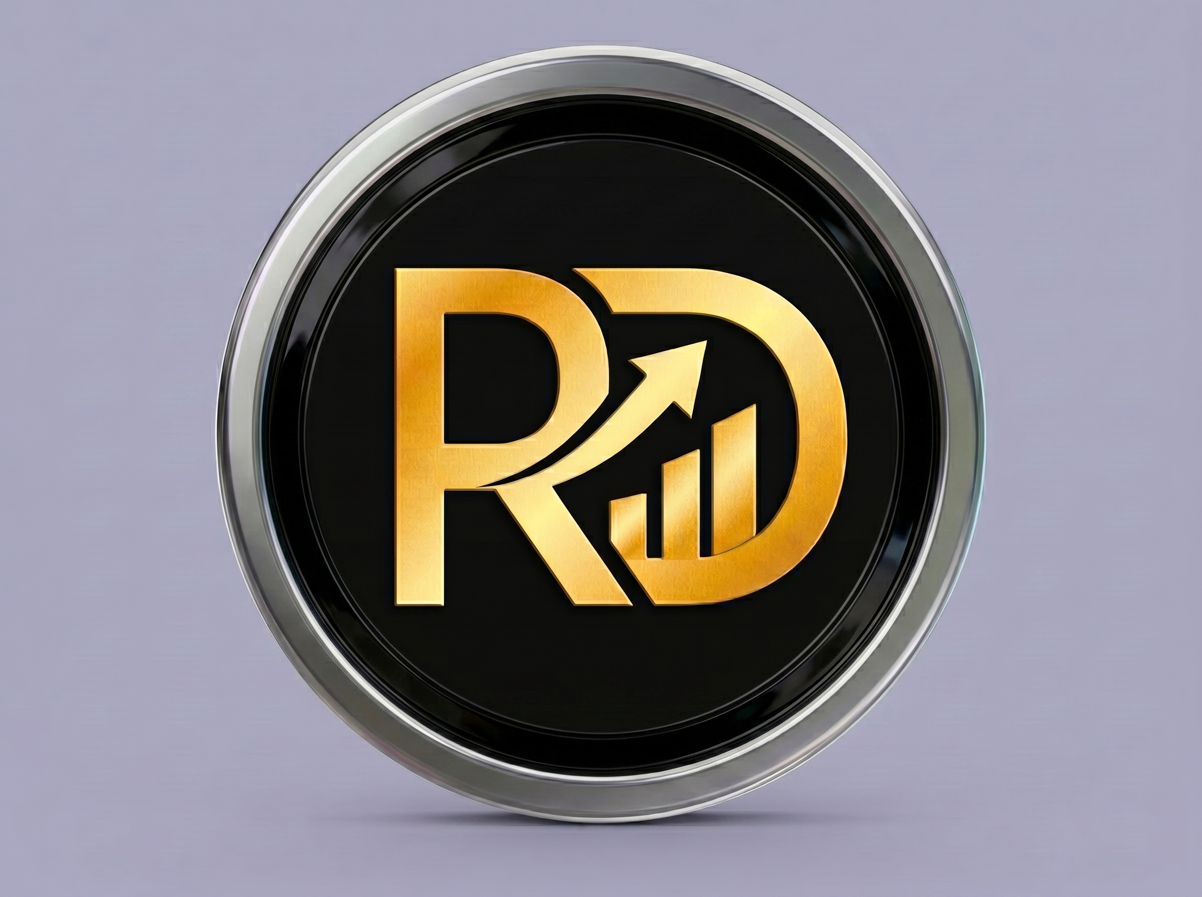 RD Growth gold logo emblem